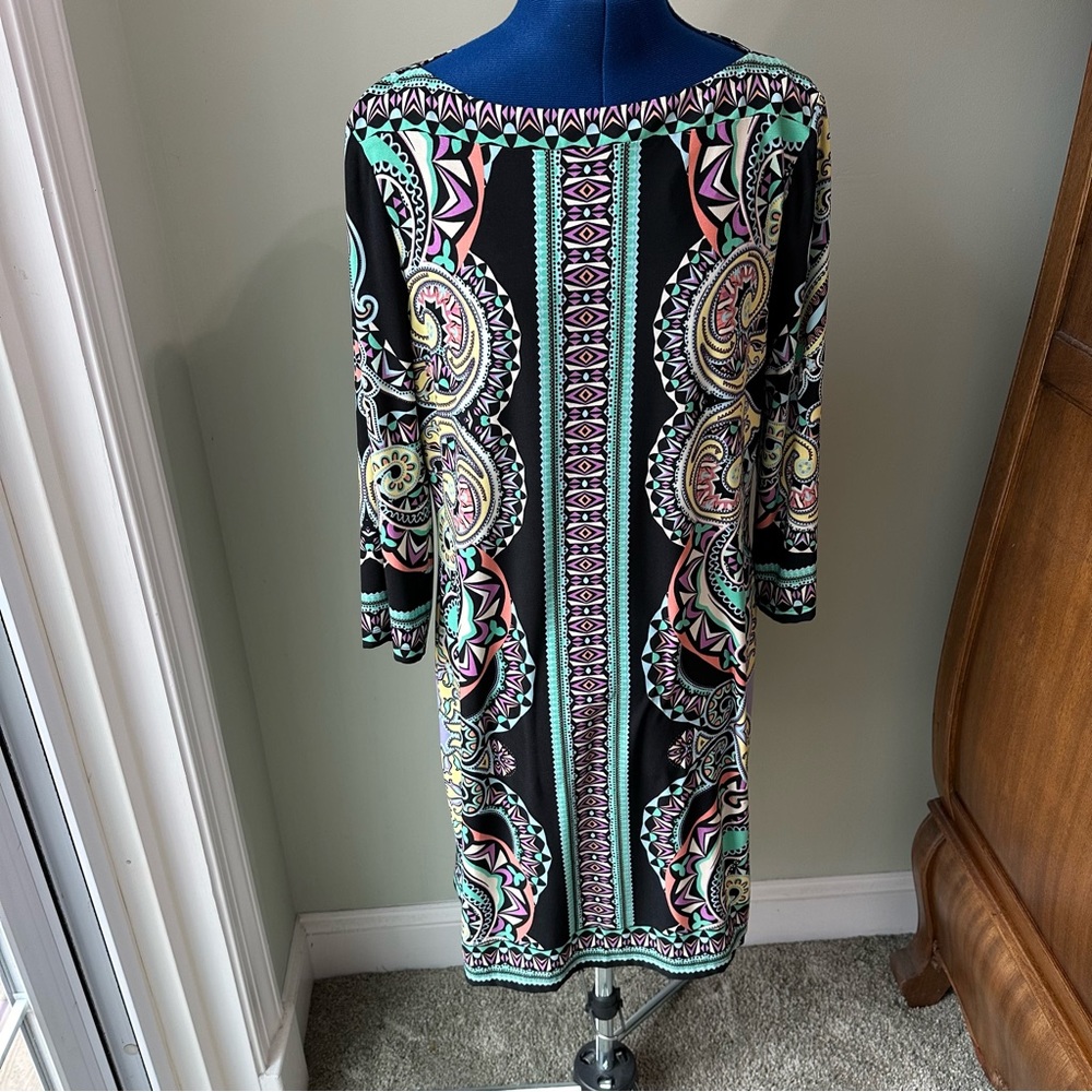 ECI patterned multicolor dress